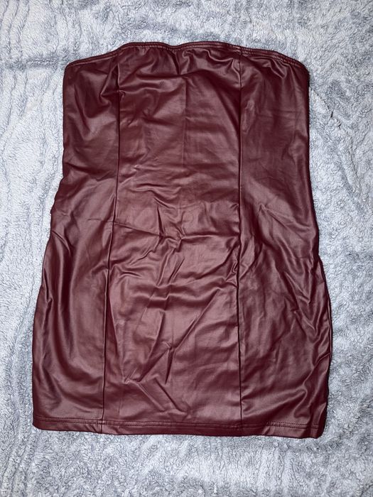 Платье кожзам новое , xl