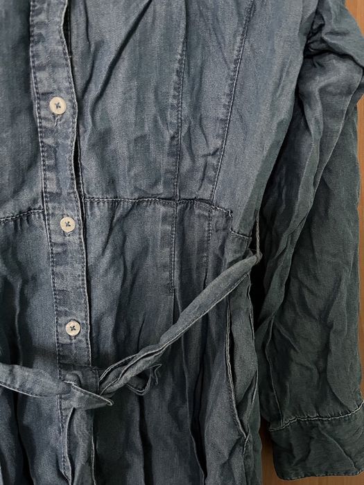 Sukienka „jeansowa” kieszenie pasek r.42 esmara NOWA