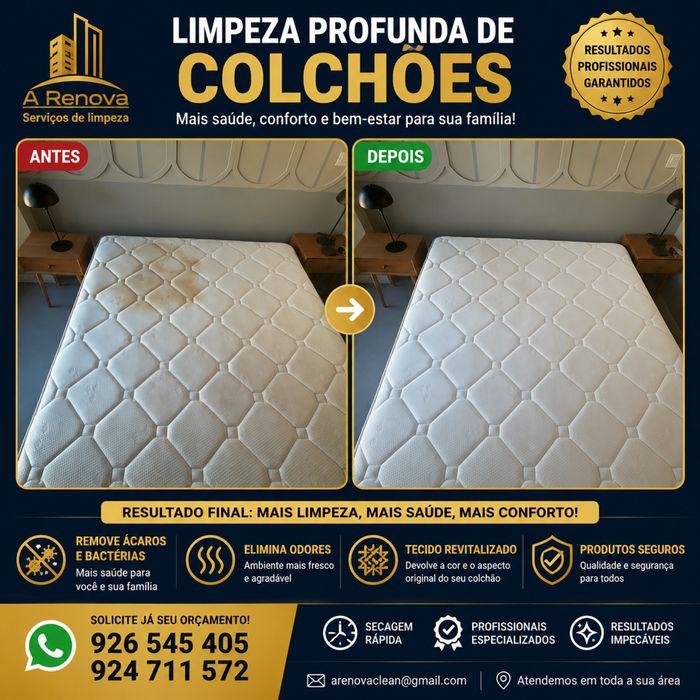 Serviços de limpeza de condominíos e estofos