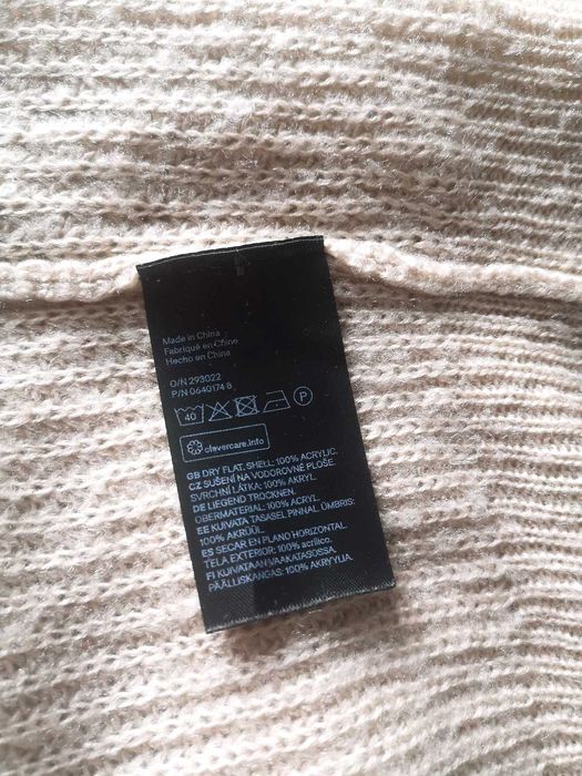 Beżowy sweter H&M Divided 34 XS sweterek