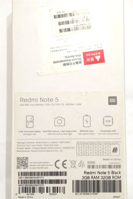 Xiaomi Redmi Note 5