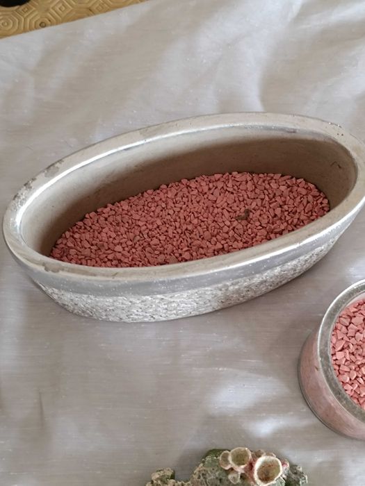 Conjunto de decoração Flores e Floreiras