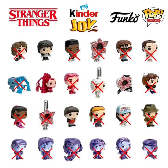 Kinder joy stranger things / фігурки дивні дива
