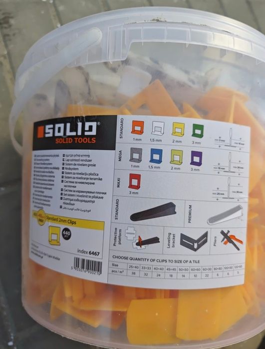 Zestaw do poziomowania plytek solid