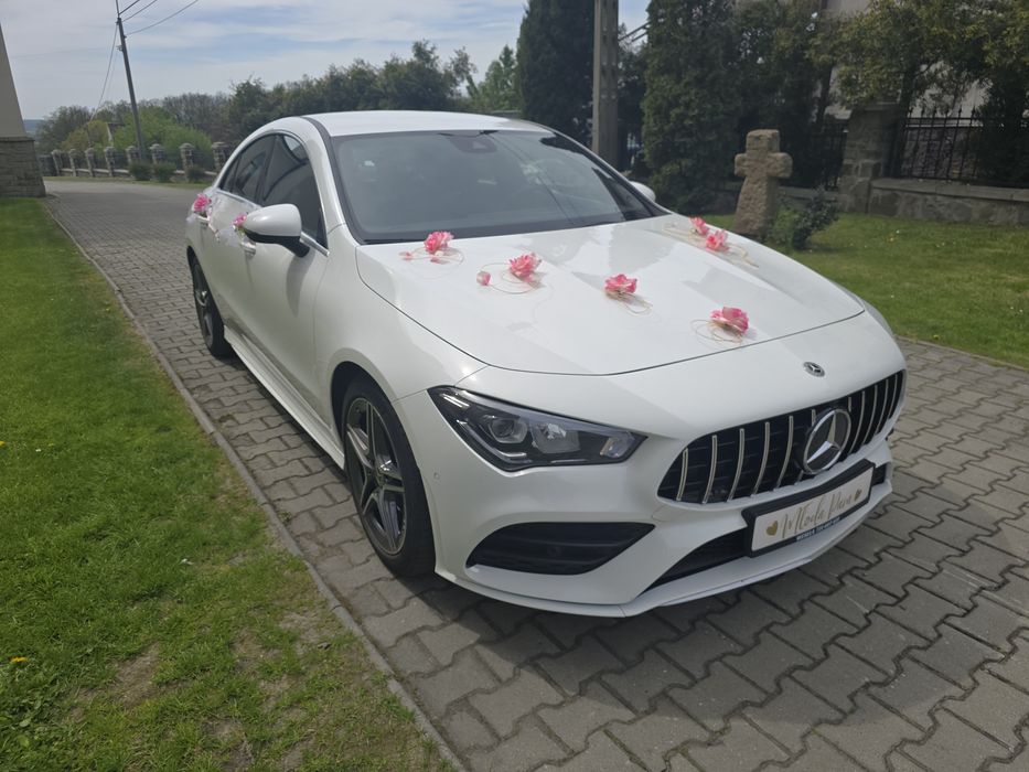 MERCEDES CLA BIAŁE AUTO SAMOCHÓD do ślubu biała perła 500zł całość