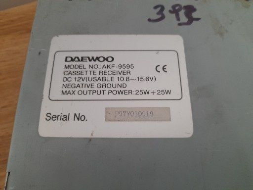 Radio DAEWOO AKF-9595 Polonez Lanos Nubira Matiz Tico Musso