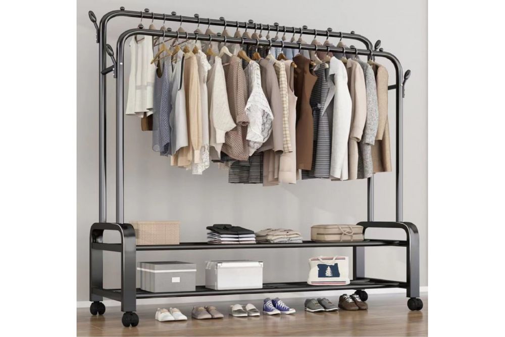 Металлическая напольная вешалка, вешалка, открытая шафа