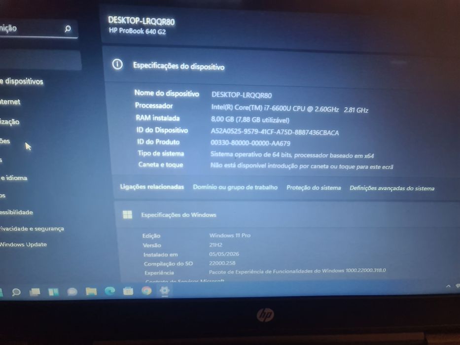 Notebook HP ProBook 640 G2