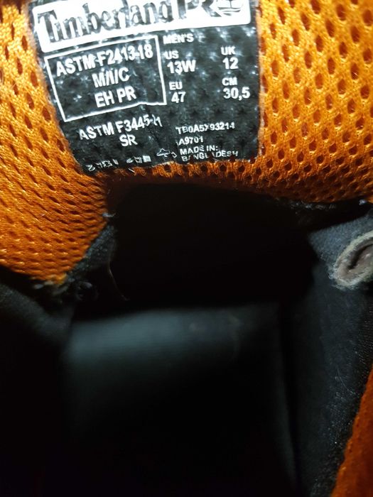Buty robocze TIMBERLAND rozm 47 wkł 31,5 cm
