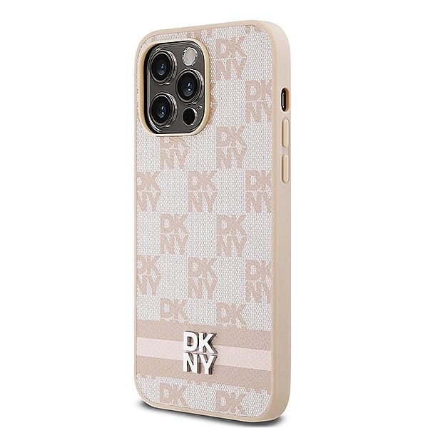 Etui DKNY Leather Checkered Mono Pattern & Printed Stripes na iPhone 1