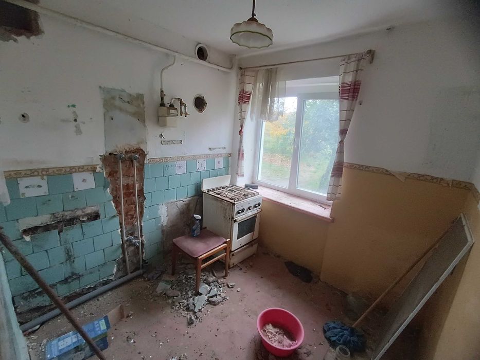 ОДНОКІМНАТНА квартира 31.5 кв.м. на 1 поверсі на стадії ремонту