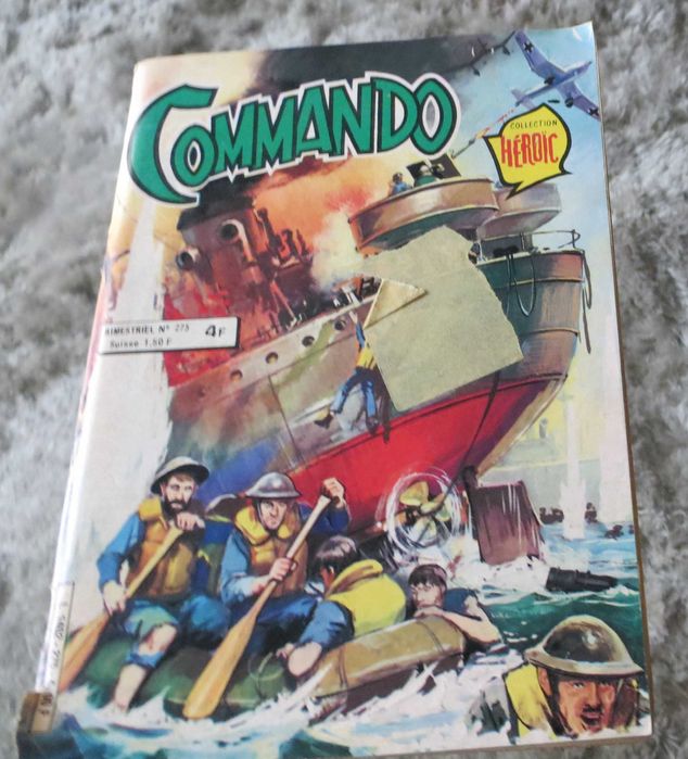 BD Coleção Commando  Héroic - 2 livros Nº 272 e Nº 273 de 1981/1982