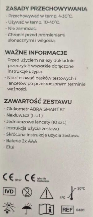 Glukometr ABRA Bluetooth