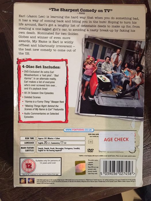 DVD My name is Earl - season 1