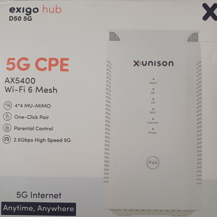 Router Xunison Hub - D50 5G, Wi-Fi 6, Mesh, Superszybki Internet Mobil