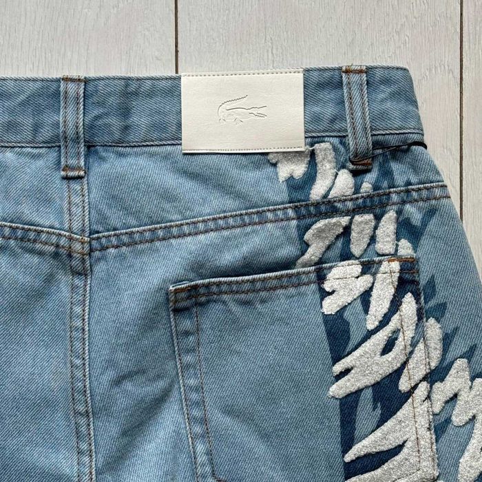 Джинси Lacoste з вишитим логотипом(36, 38).