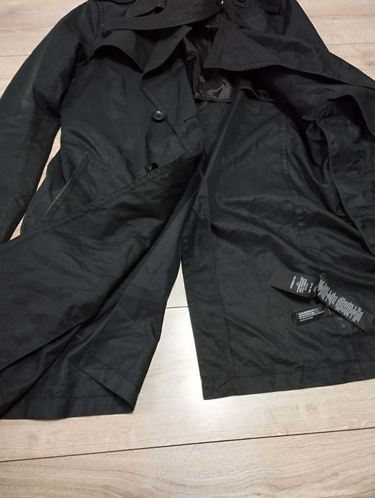 Coach Lamb Leather Cotton Trench size M