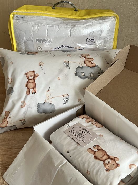 Якісні дитячі ковдри та подушки