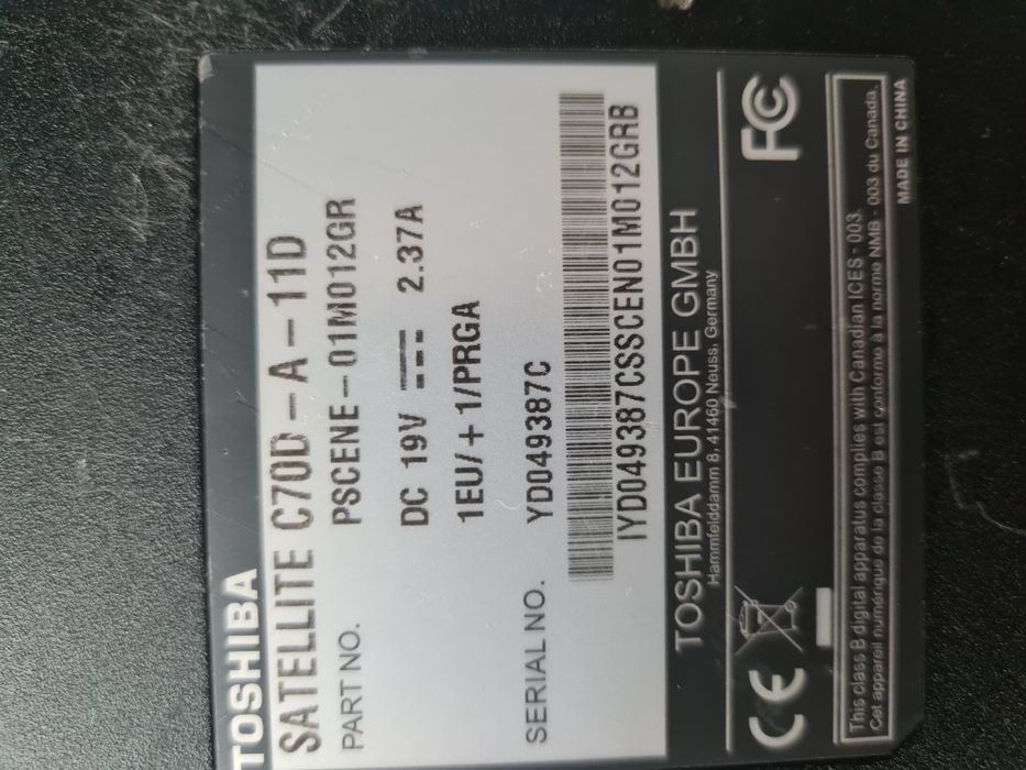 Toshiba Satellite C70D-A-11D / 17.3"
