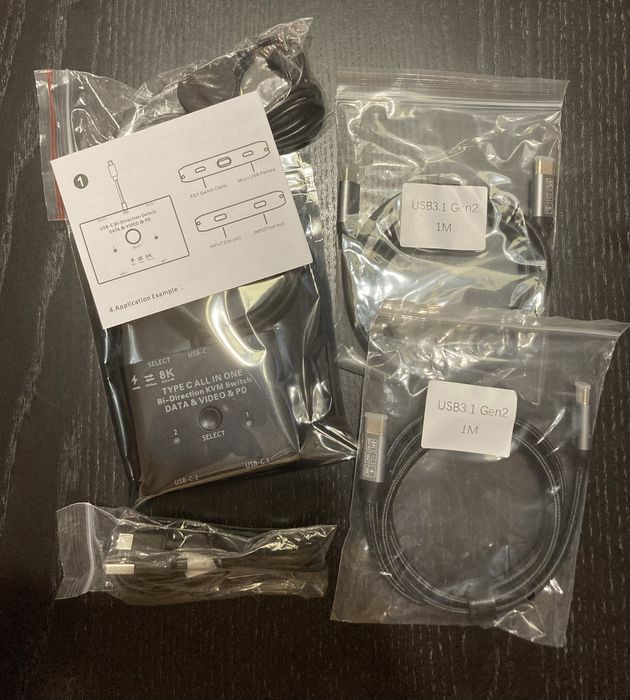 KVM Usb-C Data + Video + PD64170799443201121