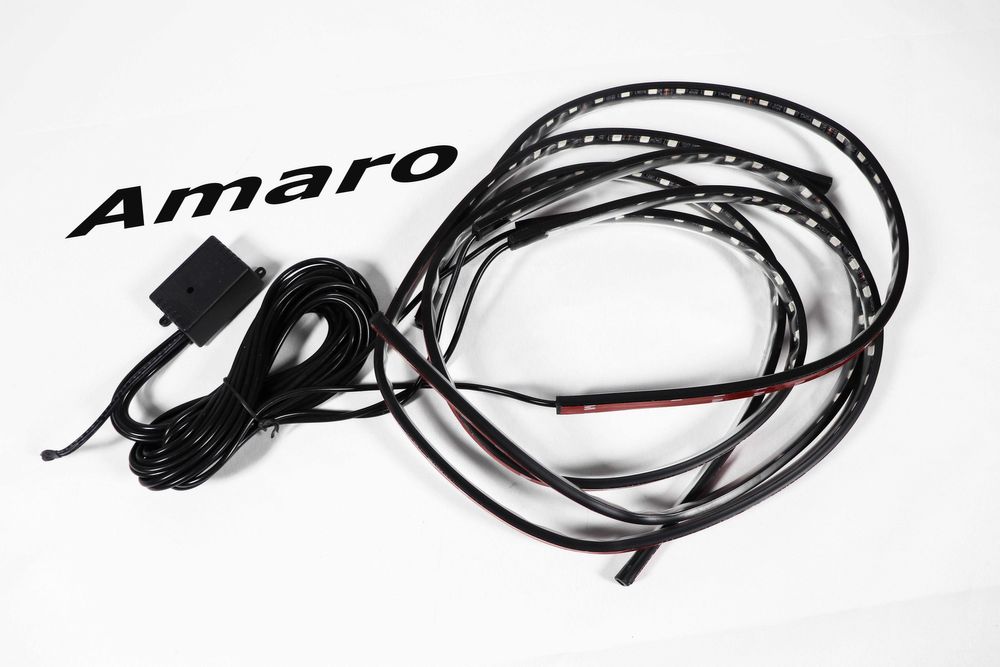 Fita de Leds RGB para Chassis/Exterior Carro, Bluetooth/APP(16M Cores)