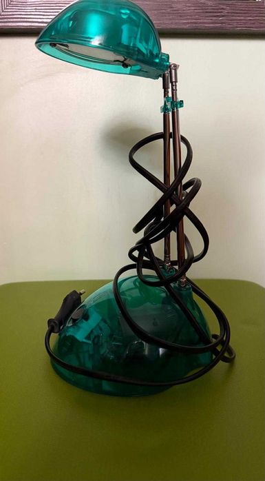 Candeeiro verde para secretária