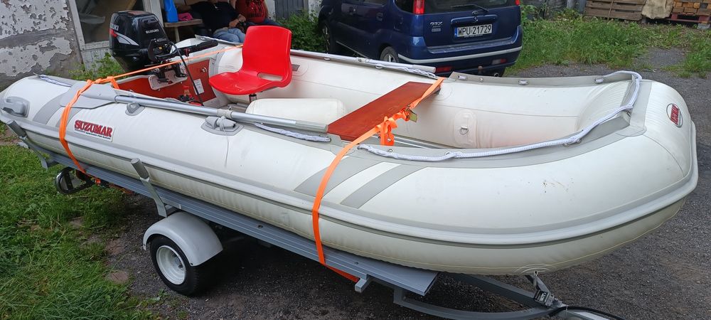 Zestaw ponton Suzumar + silnik Suzuki 15 HP + wózek