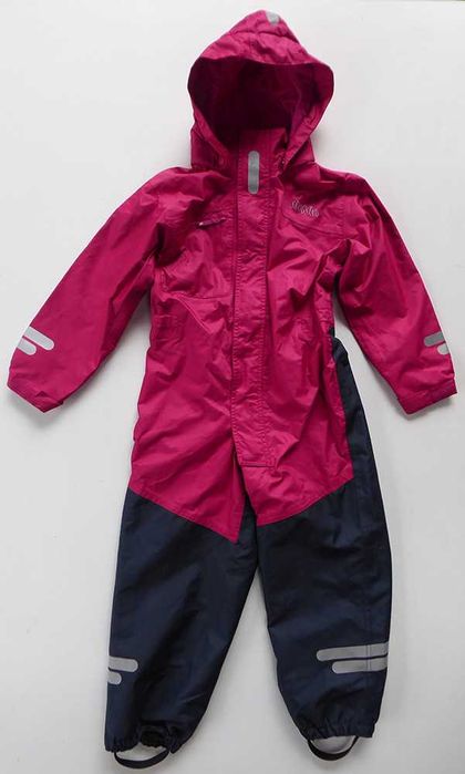 SKOGSTAD różowy kombinezon dziecięcy zimowy z odpinanym kapturem