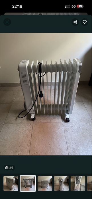 Aquecedor a óleo novo elegante