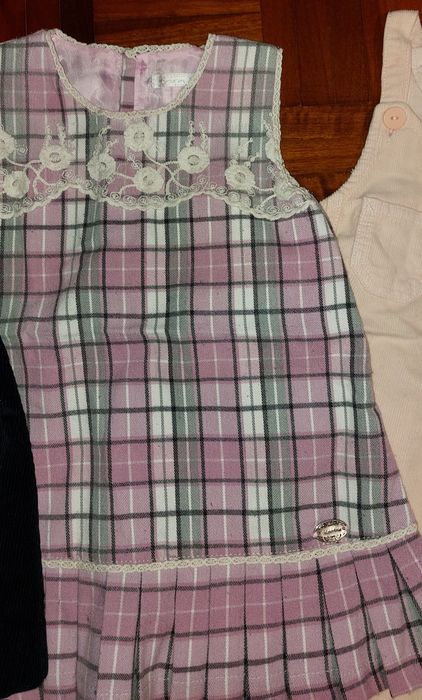 Lote 4 Vestido/ Saia de corpo - 1 ano