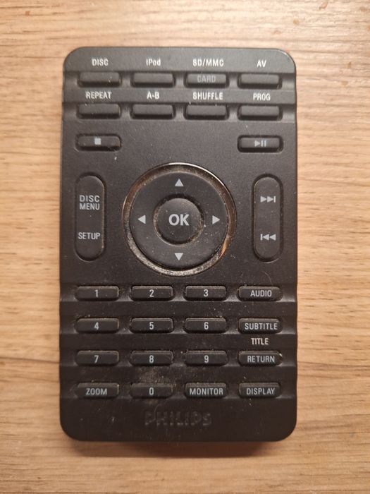 Pilot do odtwarzacza DVD Philips