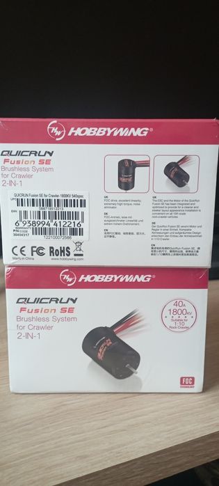 Двигун Hobbywing QuicRun Fusion SE 1800KV (40A) — Система 2-в-1 для трофі та краулерів