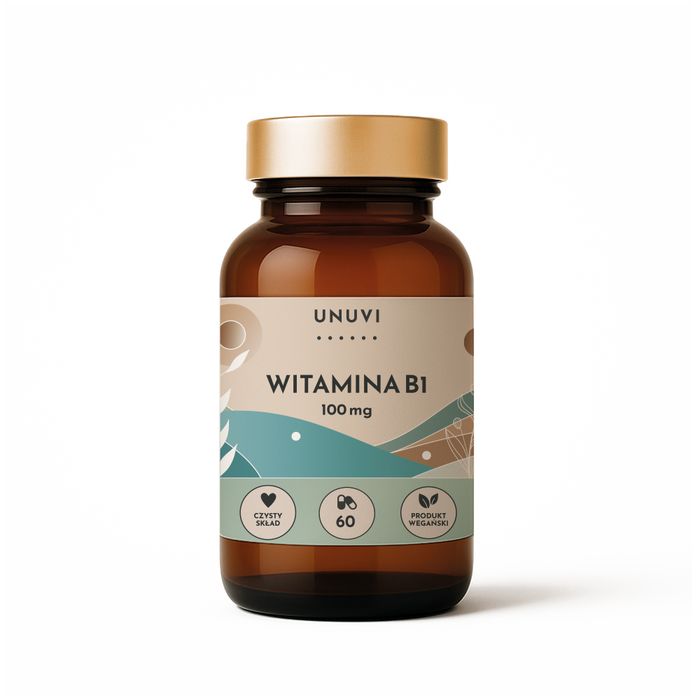 UNUVI - Witamina B1 Tiamina 100 mg | 60 kapsułek wegetariańskich