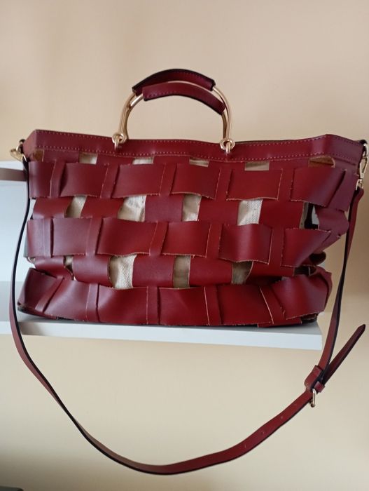 Нова шкіряна жіноча сумка Zara