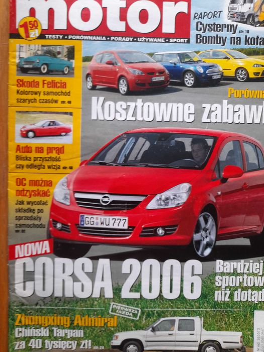 MOTOR Daewoo Espero, Felicia Cabrio, 407 Coupe, Murano Corsa rok 2005