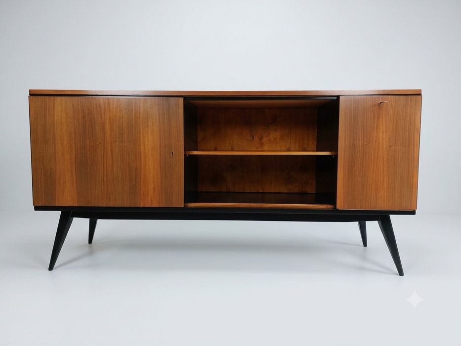 Odnowiona komoda PRL / bufet / kredens WFM typ 548 Mid-Century Modern
