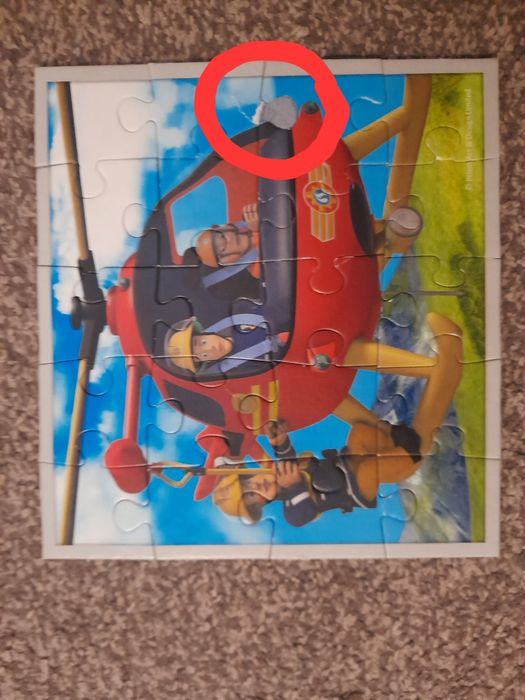 Strażak Sam Puzzle + karty do gry