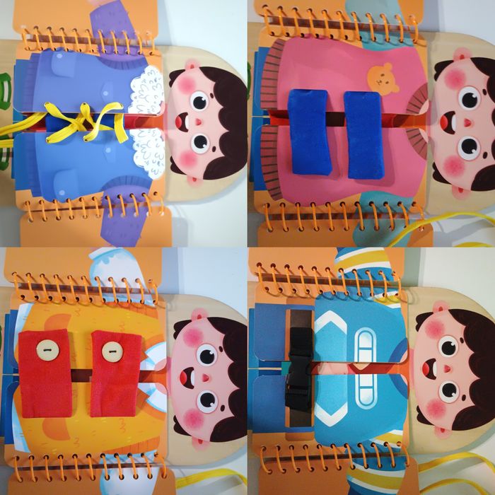 Розвиваюча гра "застібки/одягання" монтессорі