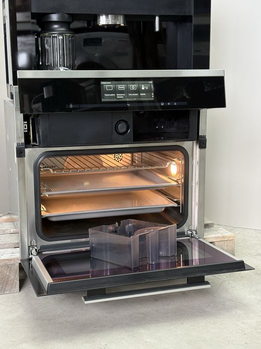 Комплект Miele CVA6805 кавомашина + DGC6805 комбіпароварка, преміум техніка