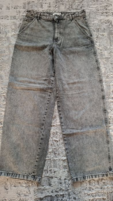 Spodnie jeansowe szerokie nogawki Pull&Bear 36