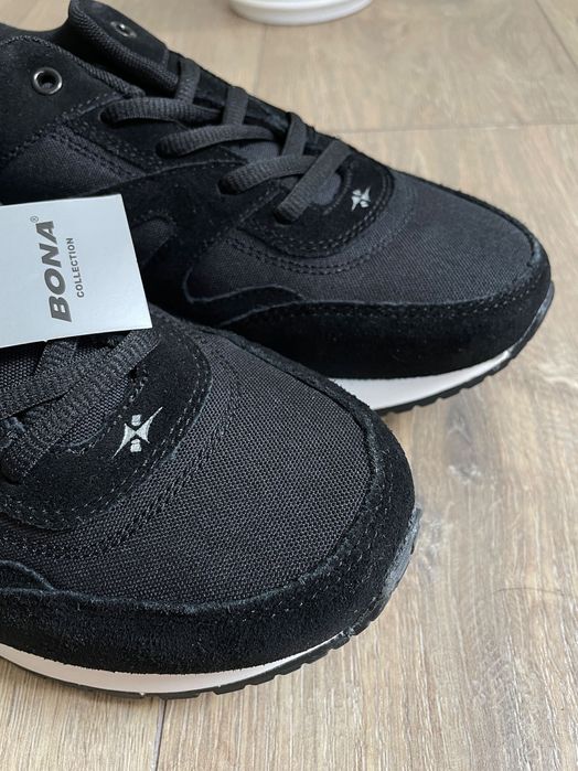 Новые мужские черные спортивные кроссовки Bona размер 41 (26 см)