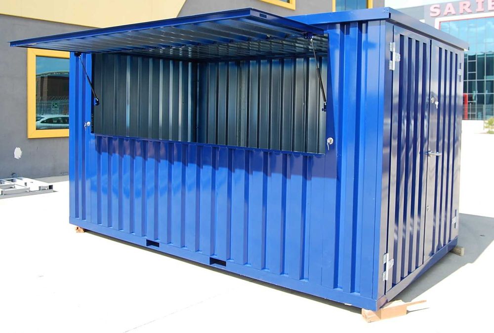 Contentor desmontável para mercados ou feiras. Fácil transporte!