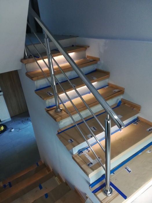 Balustrady barierki schody stal nierdzewna