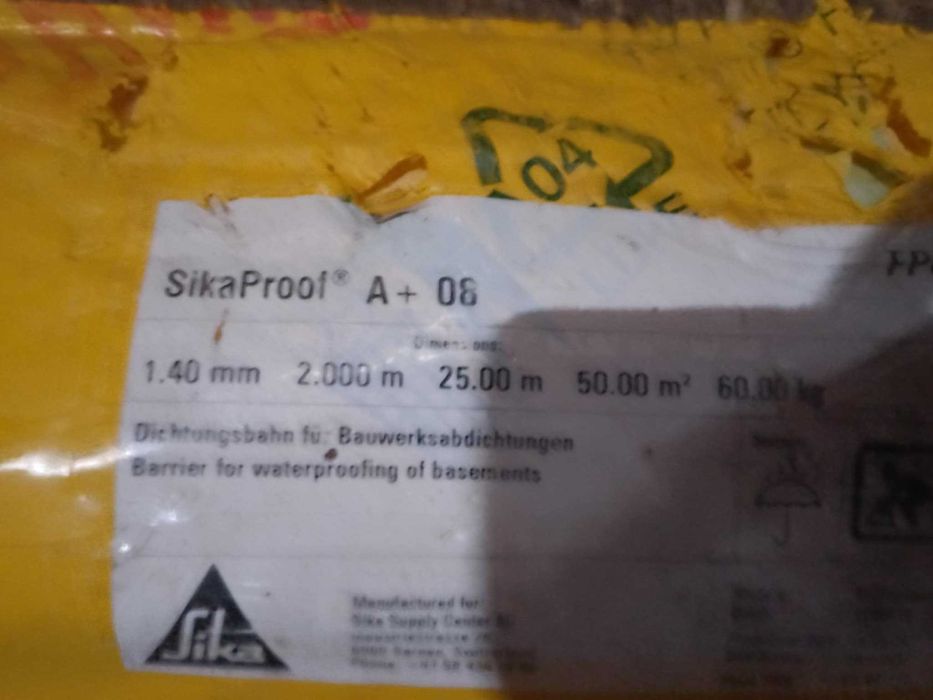 Sika-system hydroizolacyjny do konstrukcji żelbetowych SikaProof A-08