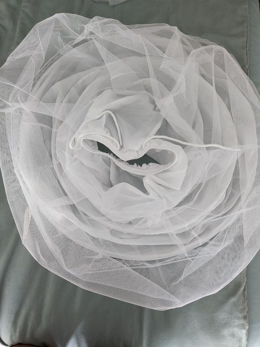 Vestido de Cerimónia Infanto-Juvenil Novo – Tulle e Cetim | 10-11 anos
