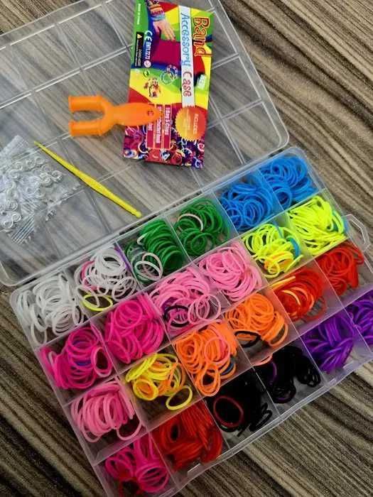 Super zestaw gumki do robienia bransoletek nowe