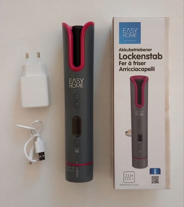 Nowa bezprzewodowa lokówka do włosów z gniazdem USB EasyHome