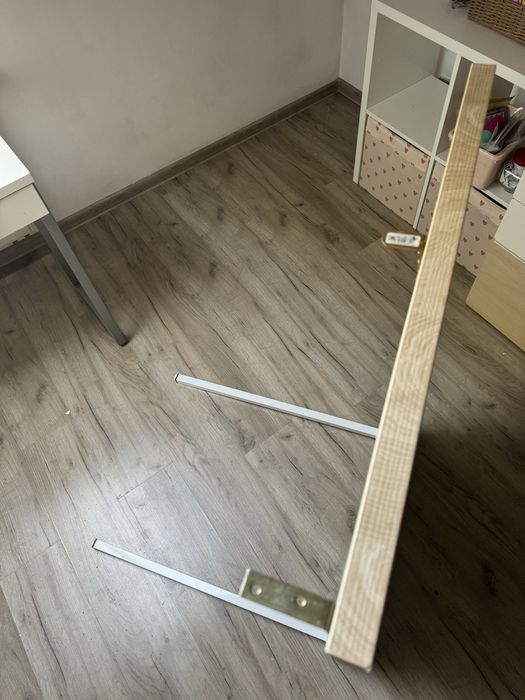 biurko blat z nóżkami ala drewniany