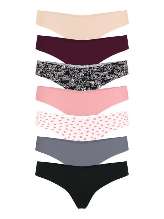 Набір безшовних трусиків 7 штук Victoria`s Secret оригінал вікторія вс