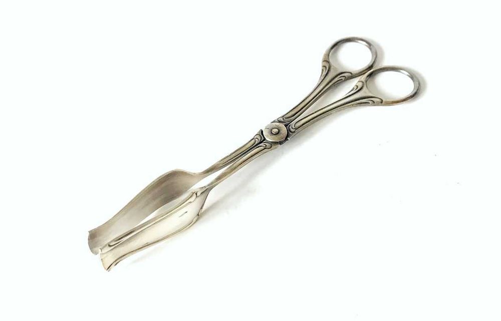 Szczypce do ciasta Dekoracyjne Reliefowe łopatki srebrne